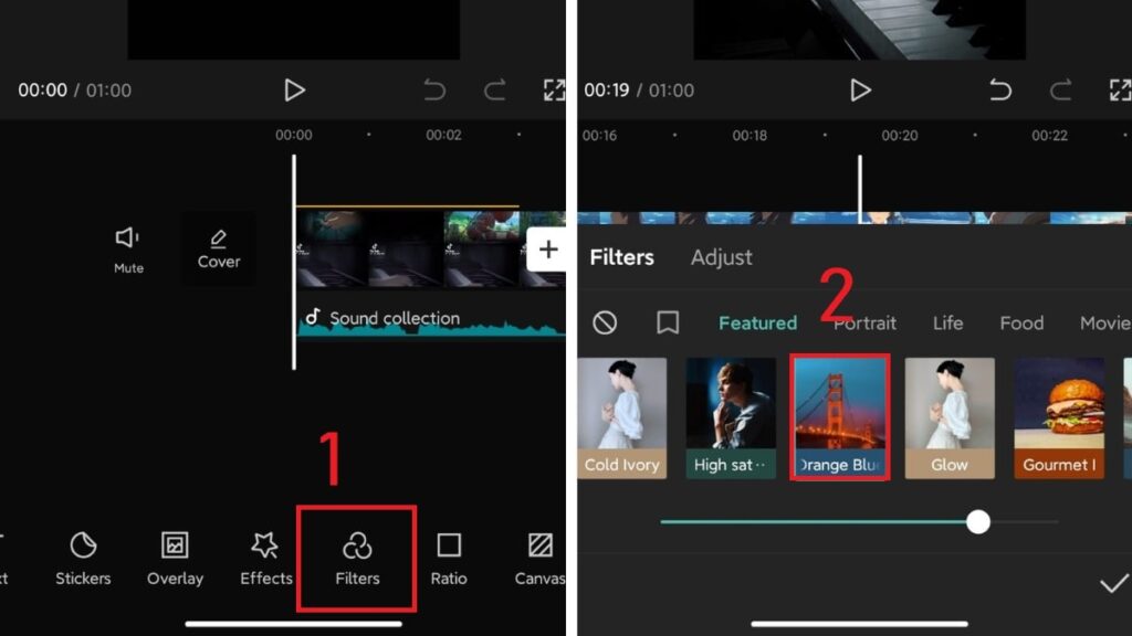 Chèn bộ lọc mong muốn vào video