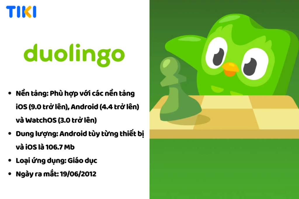 Duolingo là ứng dụng học ngoại ngữ