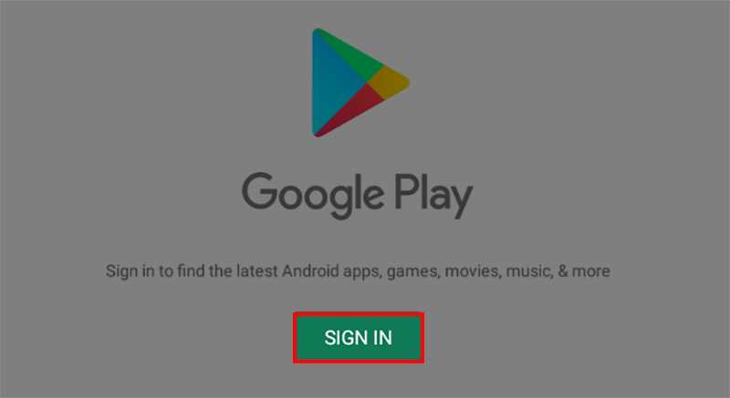 Đăng nhập vào Google Play