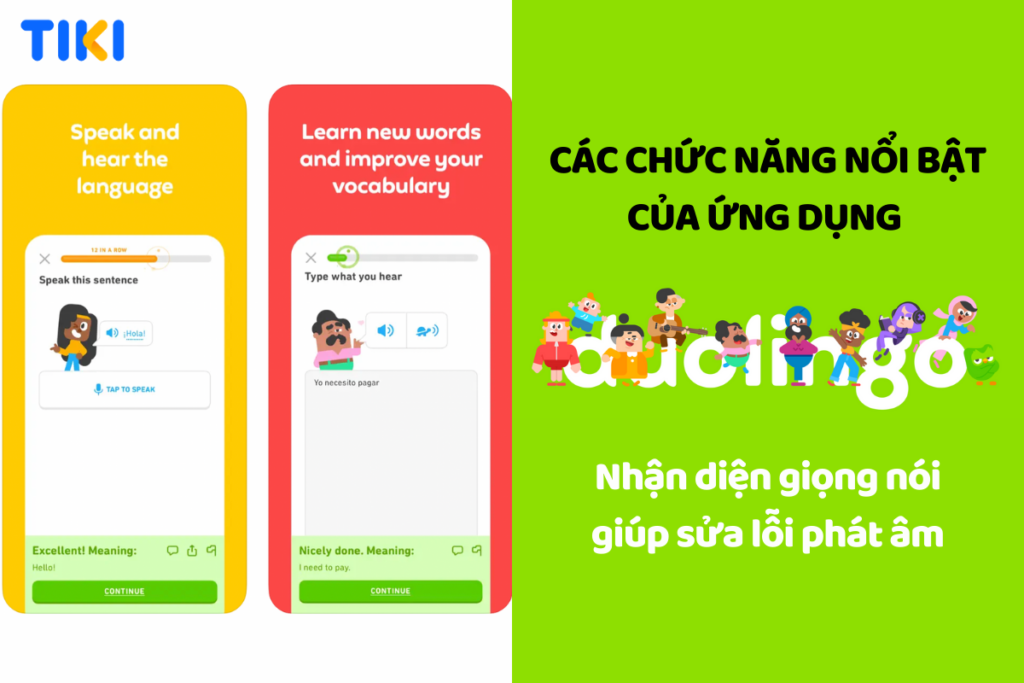 Duolingo giúp sửa lỗi phát âm