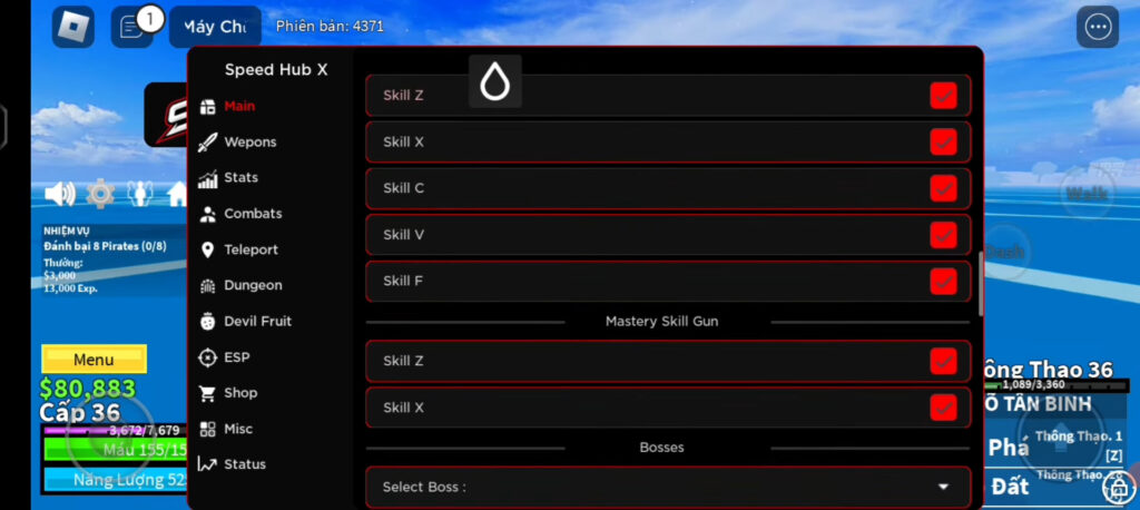 cách hack blox fruit V30