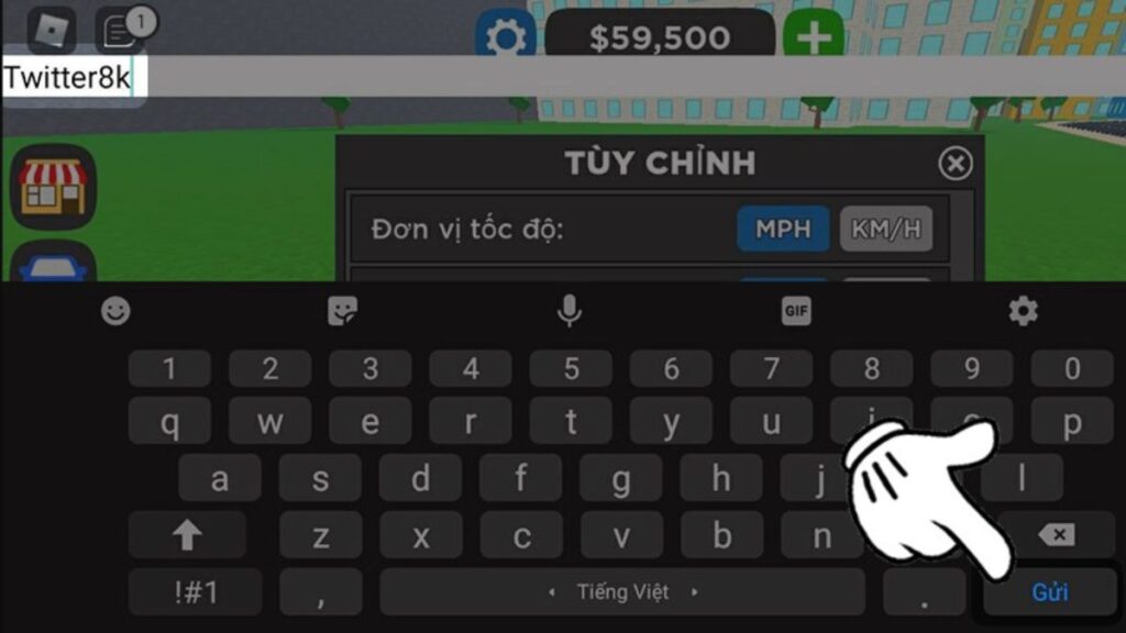 Bạn nhập chính xác mã code vào ô trống và nhấn Gửi 