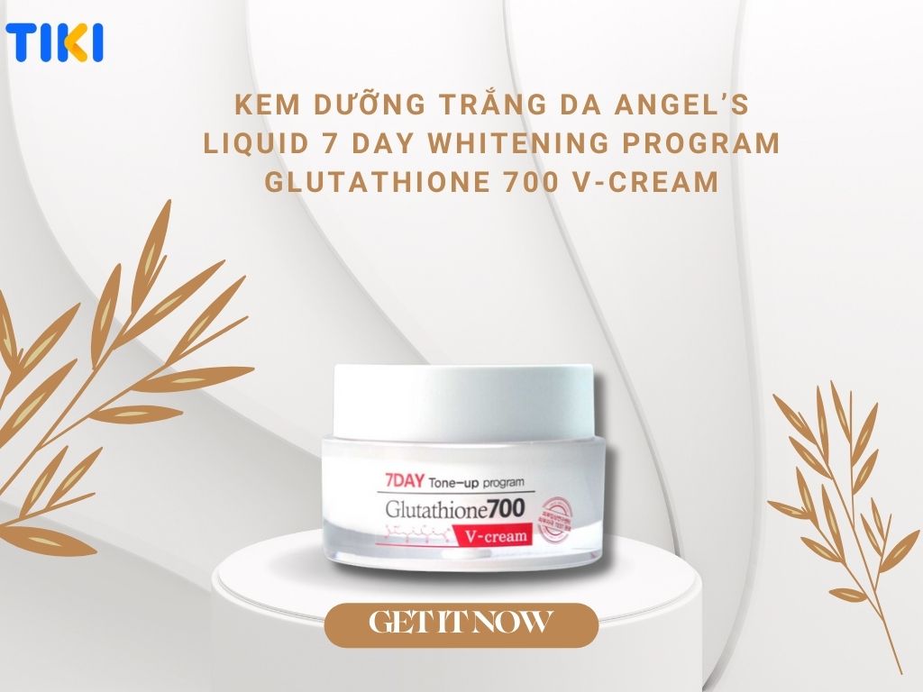 Kem Dưỡng Trắng Da Angel’s Liquid 7 Day Whitening Program Glutathione 700 V-Cream 