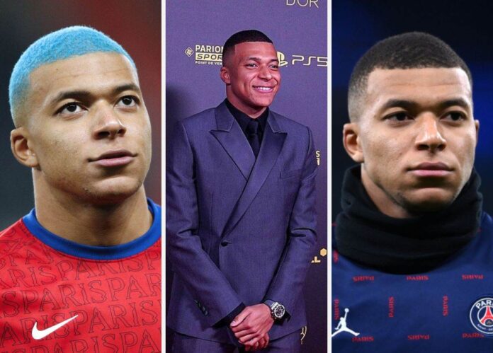 kiểu tóc của mbappe