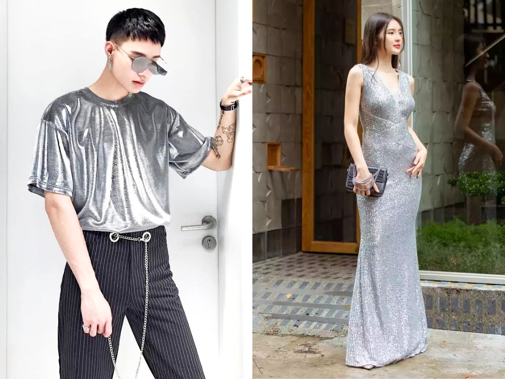 Trang phục ánh kim mang lại sự sang trọng