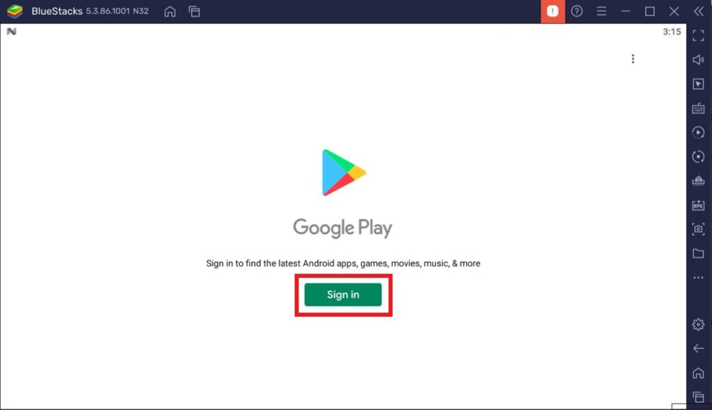 Mở CH Play