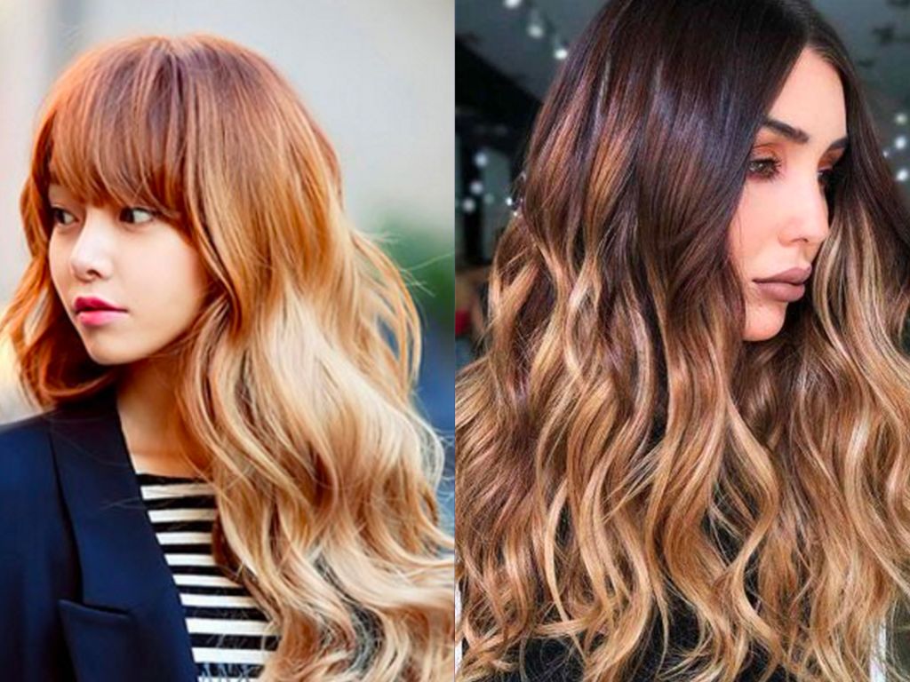 Nâu hạt dẻ Ombre trẻ trung, cá tính
