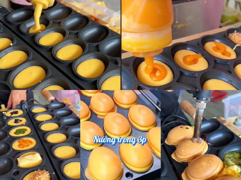 khuôn nướng bánh trứng lòng đào