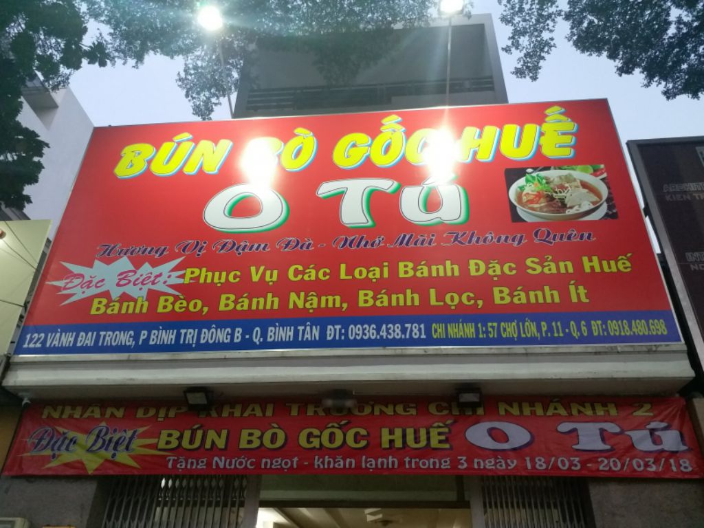 Quán Bún Bò Gốc Huế O Tú