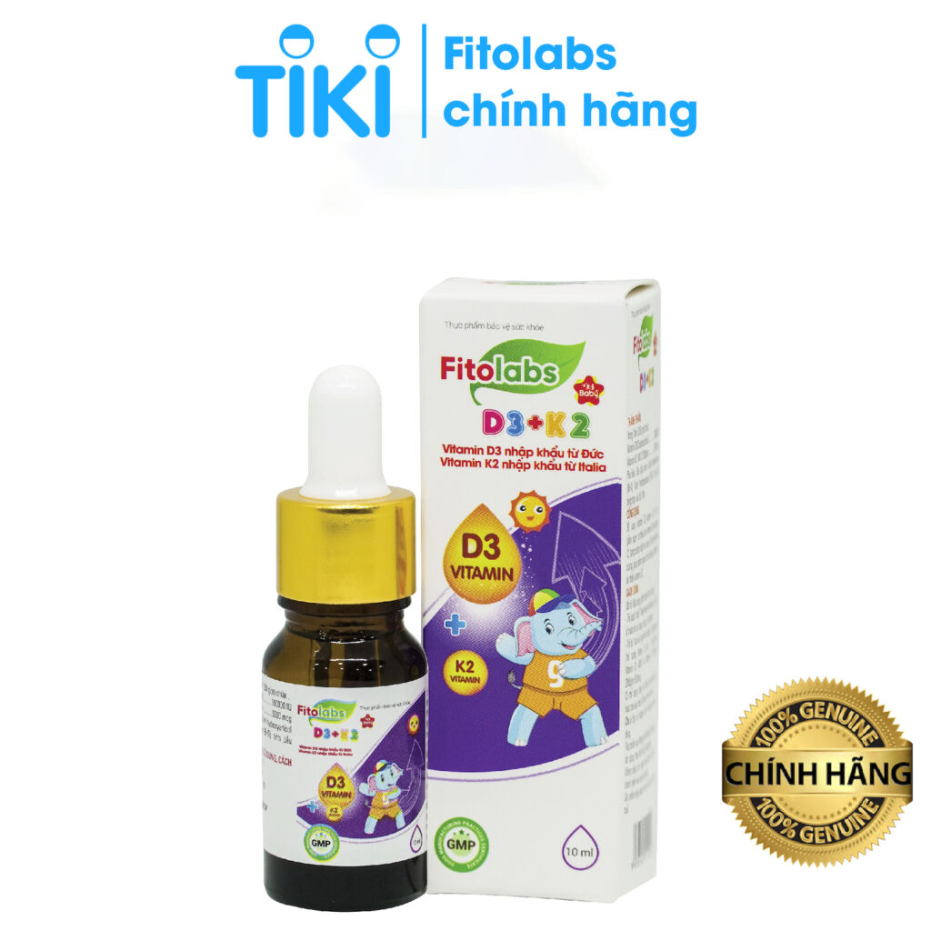 Các loại vitamin D3K2 tốt nhất cho bé hiện nay