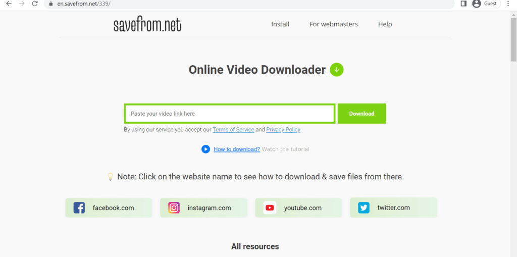 Cách tải nhạc SoundCloud trên saveFrom.net
