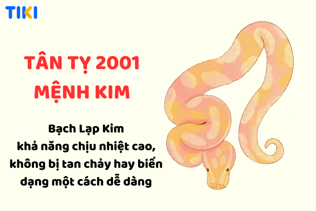 Tân Tỵ 2001 mệnh Kim