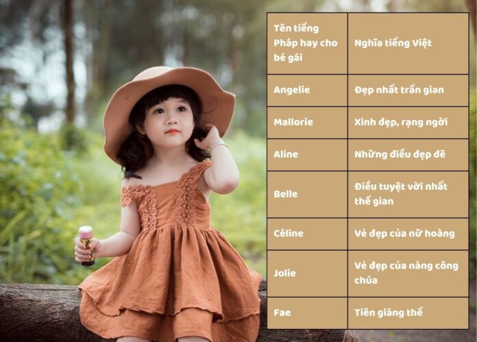 Tên tiếng Pháp hay cho nữ hay, sang trọng, ý nghĩa nhất