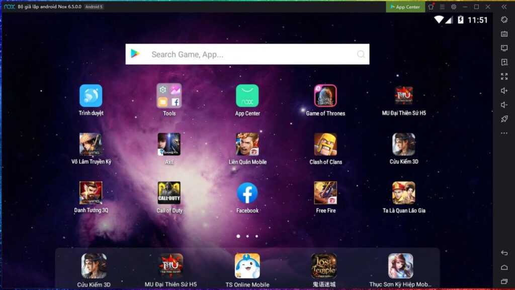 Tìm game và tải game về