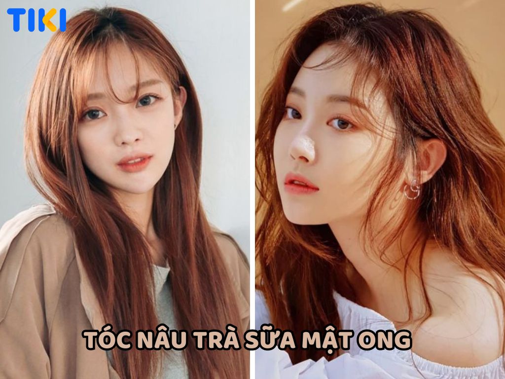 Tóc màu nâu trà sữa mật ong