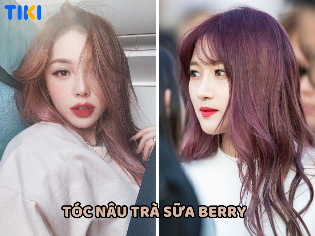 Màu nâu trà sữa berry