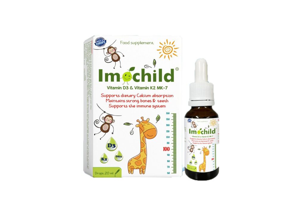 Các loại vitamin D3K2 tốt nhất cho bé hiện nay