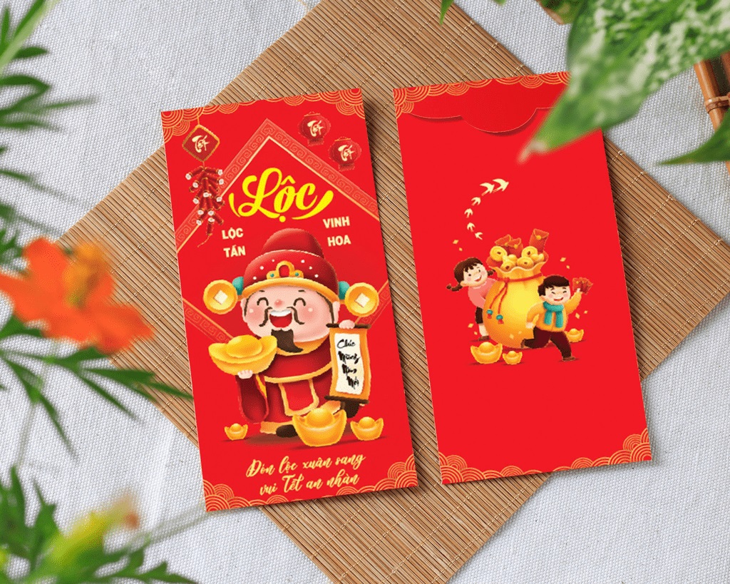 Bao lì xì đỏ mang lại may mắn