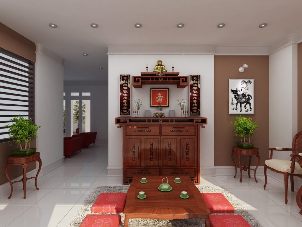 Bàn thờ dạng đứng sang trọng
