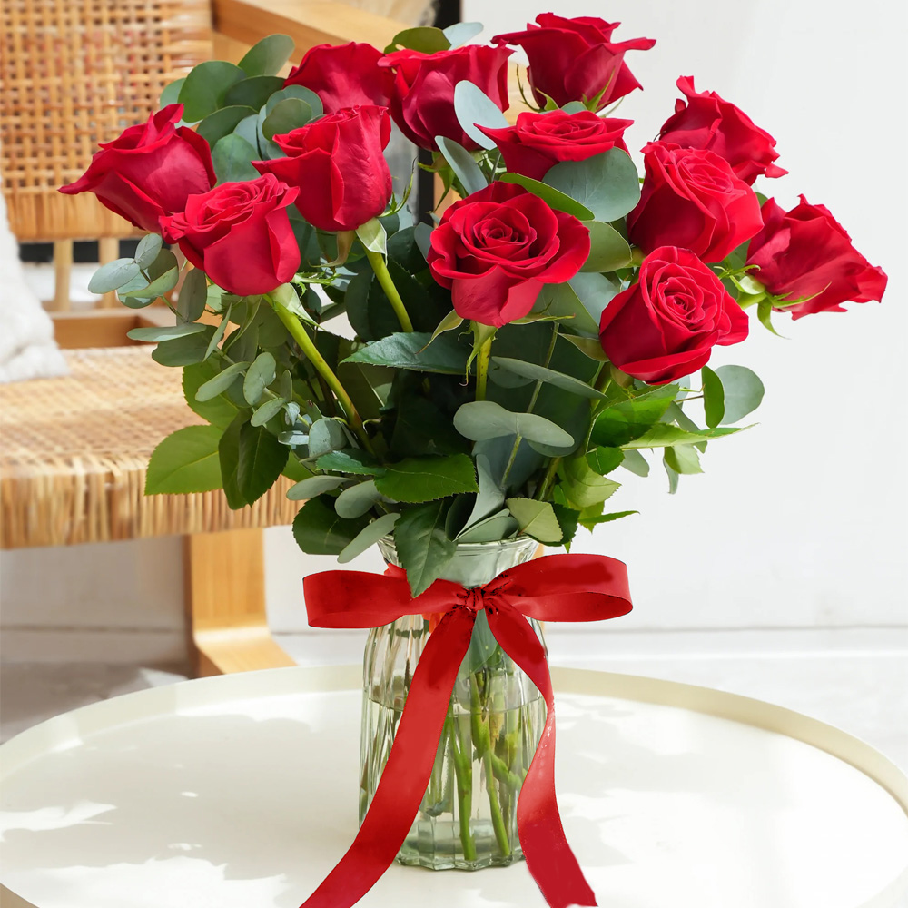 Cách cắm hoa hồng với lọ thuỷ tinh