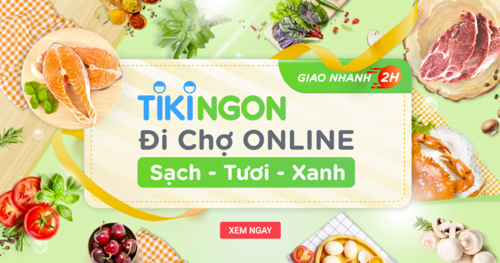 Đi chợ online trên app Tiki