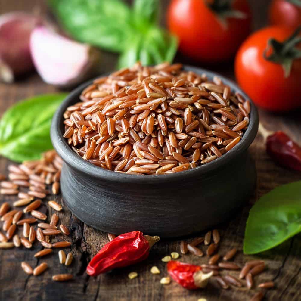 Gạo chứa nhiều vitamin B1, B6 E, megie, mangan,...