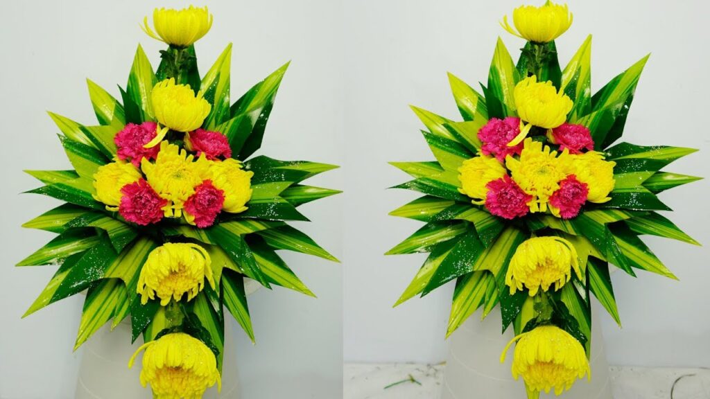 Kiểu cắm hoa cẩm chướng để bàn thờ
