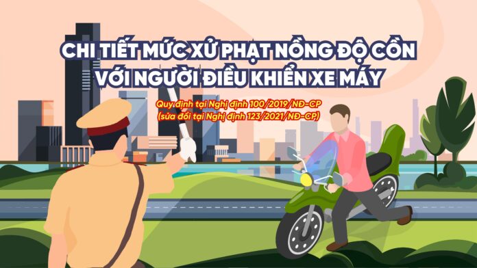 Xử phạt nồng độ cồn xe máy