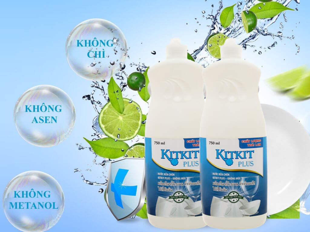 Nước rửa chén KitKit Plus