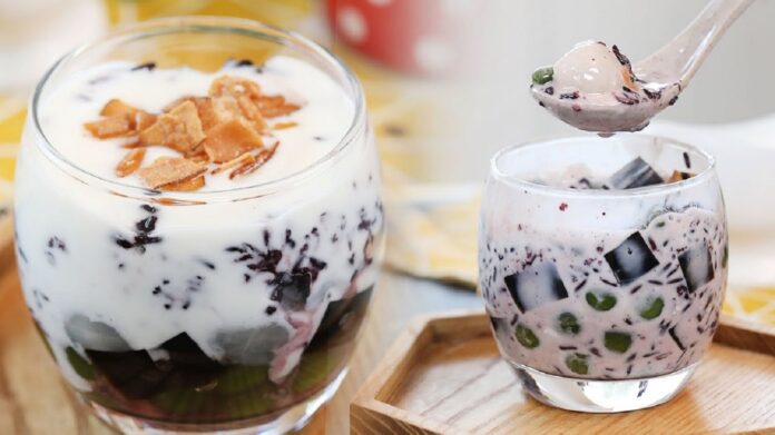 Sữa chua nếp cẩm bao nhiêu calo