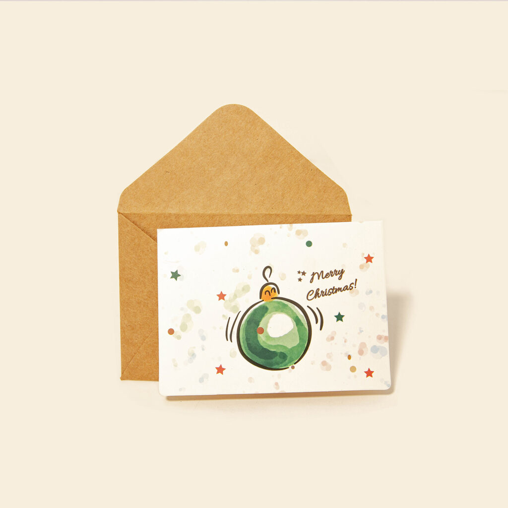 Thiệp noel đơn giản