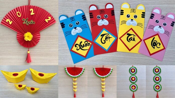 Trang trí Tết bằng đồ handmade