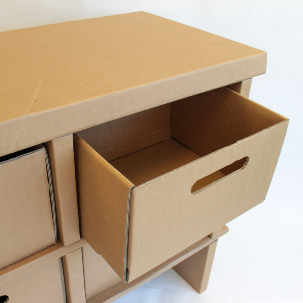 Tái chế bìa carton thành tủ đựng đồ