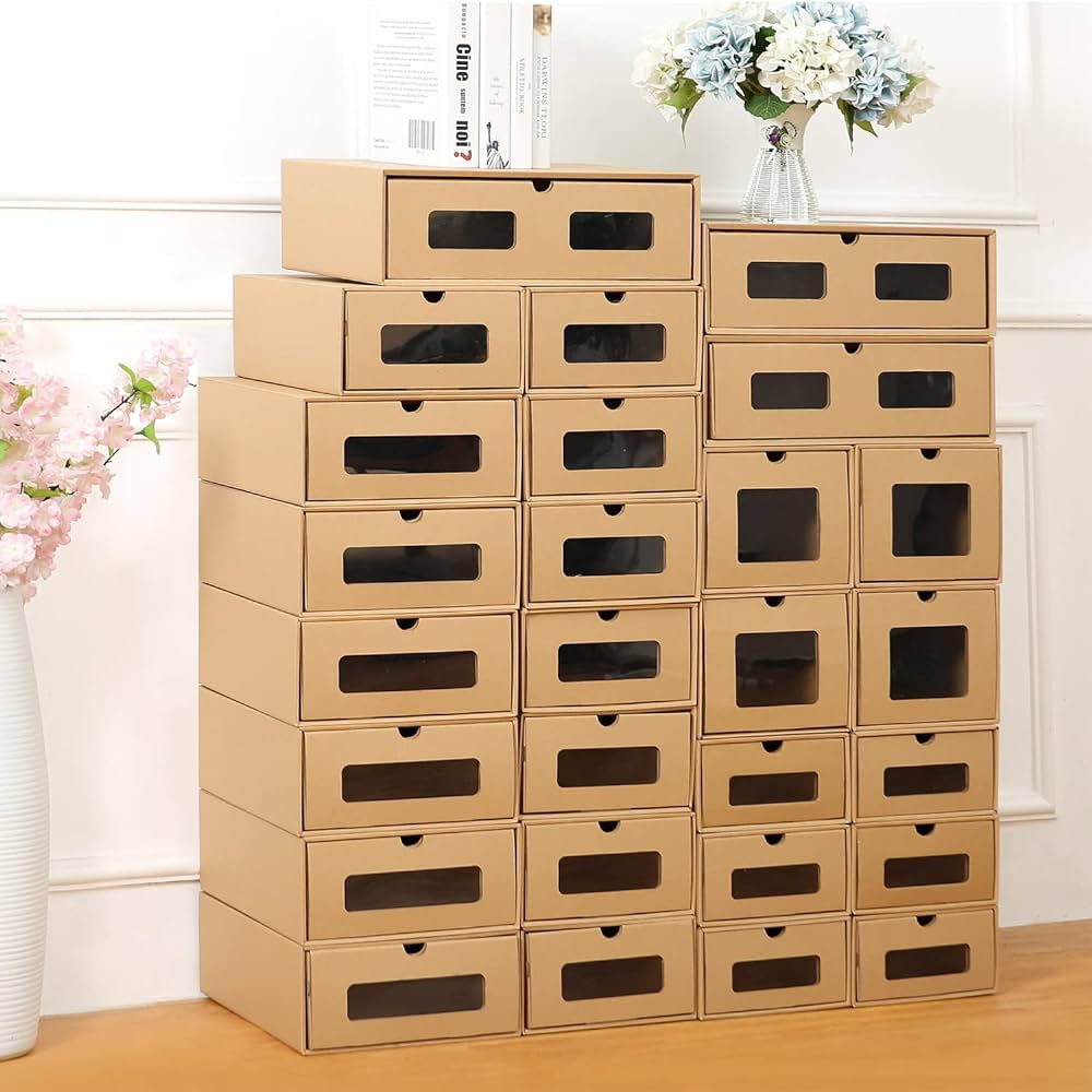 Làm tủ đựng giày bằng bìa carton