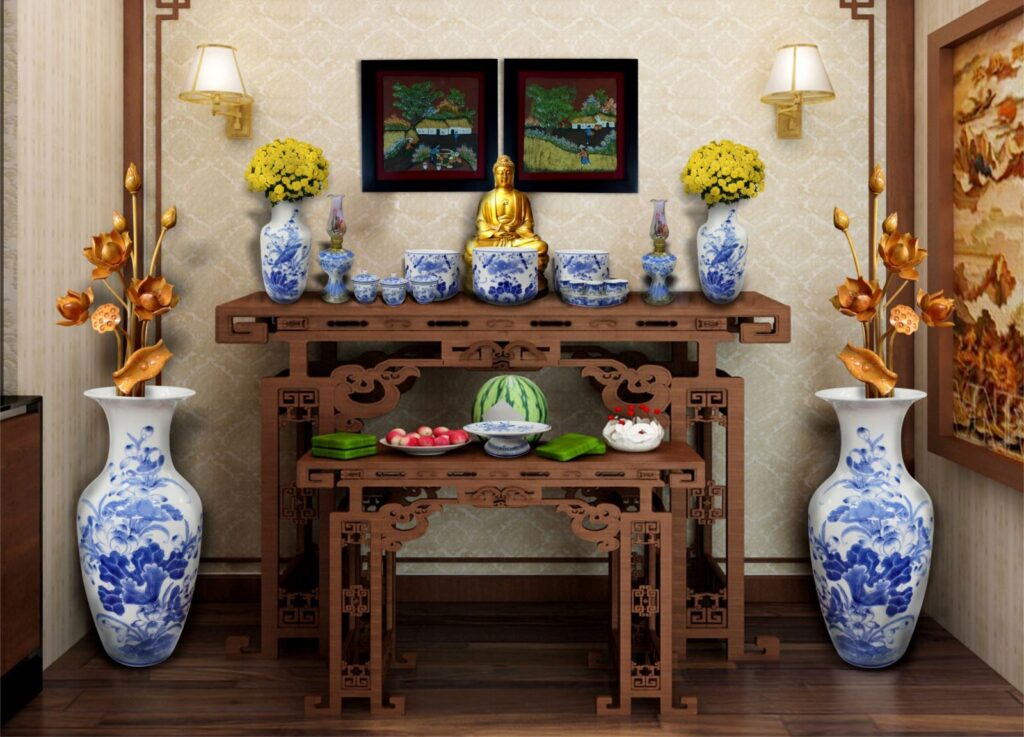 Trang trí bàn thờ