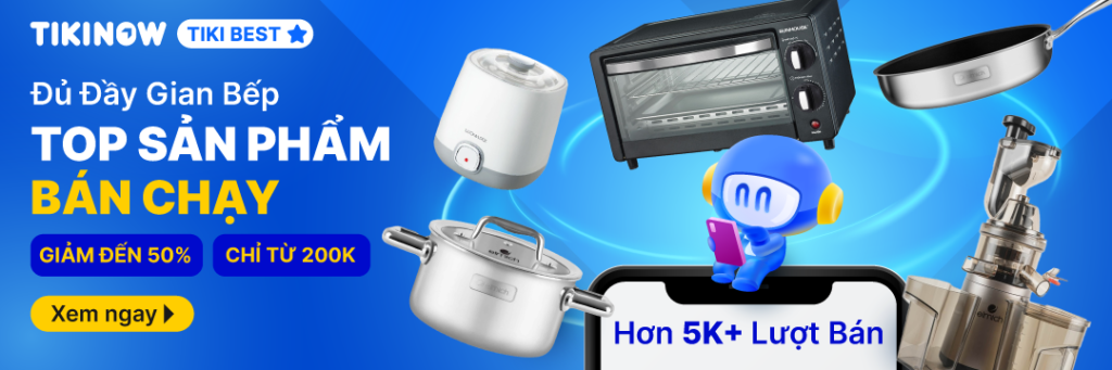Tiki giảm giá hàng loạt các sản phẩm