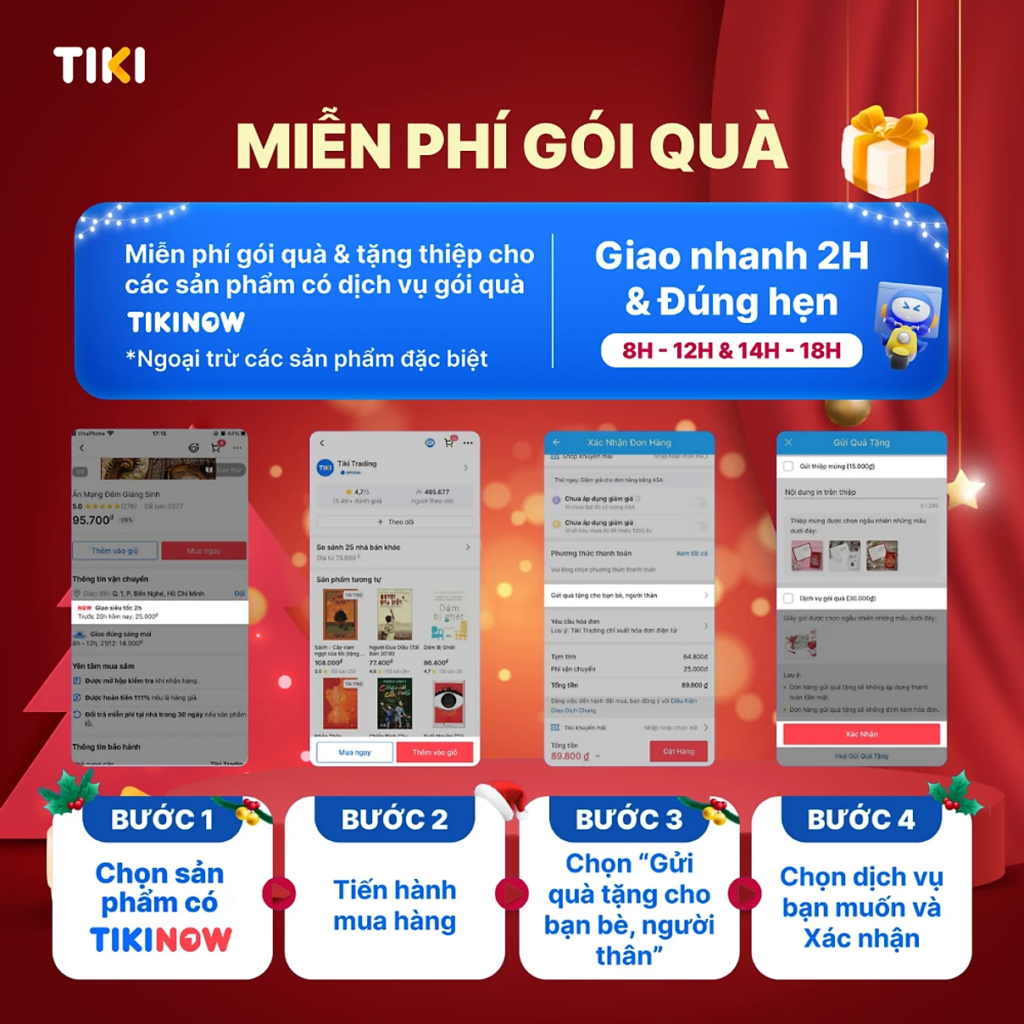 Tiki miễn phí gói quà để gửi những lời tri ân cùng với người thân yêu và bạn bè