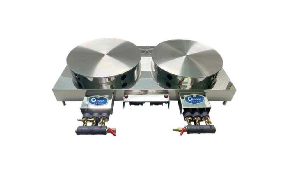 Máy trang bị hệ thống 6 van dẫn lửa giúp làm nóng nhanh và bánh chín đều Máy trang bị hệ thống 6 van dẫn lửa giúp làm nóng nhanh và bánh chín đều