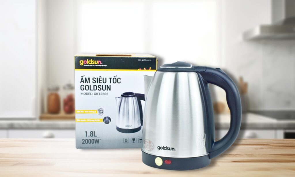 Bình đun siêu tốc từ hãng Goldsun Bình đun siêu tốc từ hãng Goldsun
