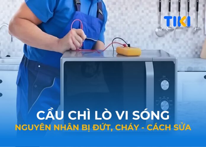 Cầu chi lò vi sóng bị đứt, cháy và cách sửa
