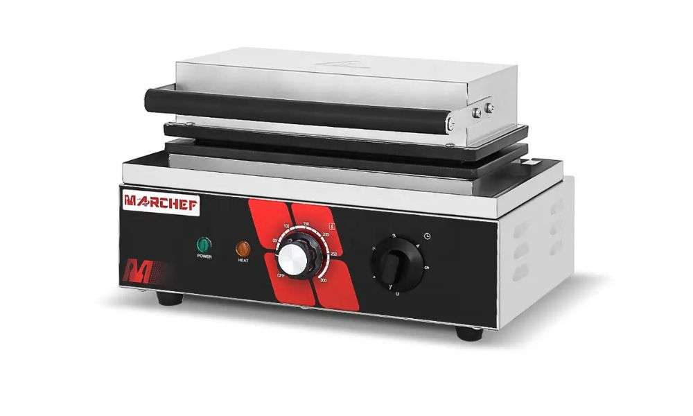 Marchef WF-115 trang bị bộ hẹn giờ giúp dễ dàng kiểm soát thời gian nướng bánh