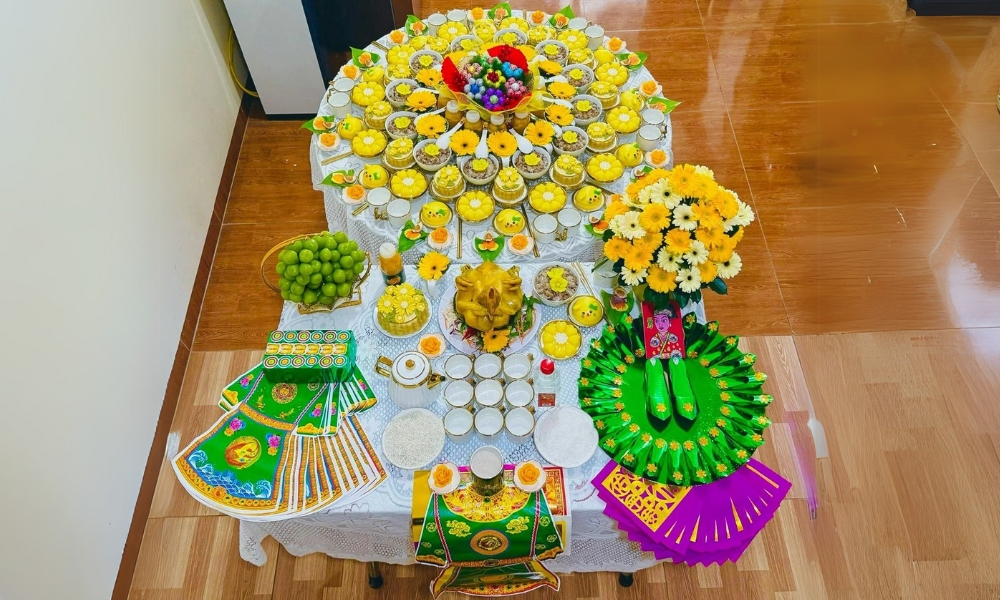 Mâm cúng đầy tháng cho bé trai Mâm cúng đầy tháng cho bé trai