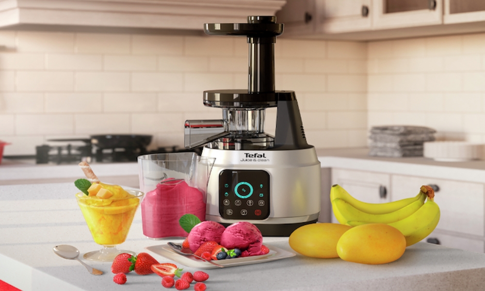 Máy ép chậm Tefal với thiết kế sang trọng Máy ép chậm Tefal với thiết kế sang trọng