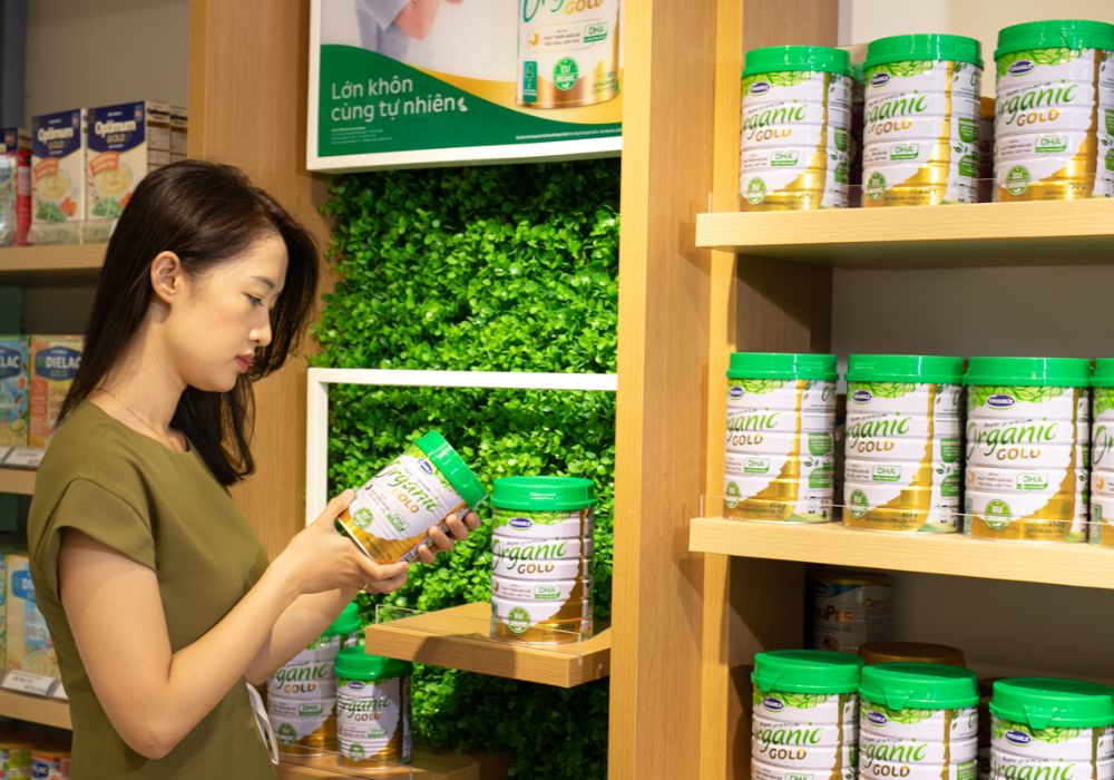 Sữa Vinamilk Organic được nhiều mẹ bỉm tin dùng