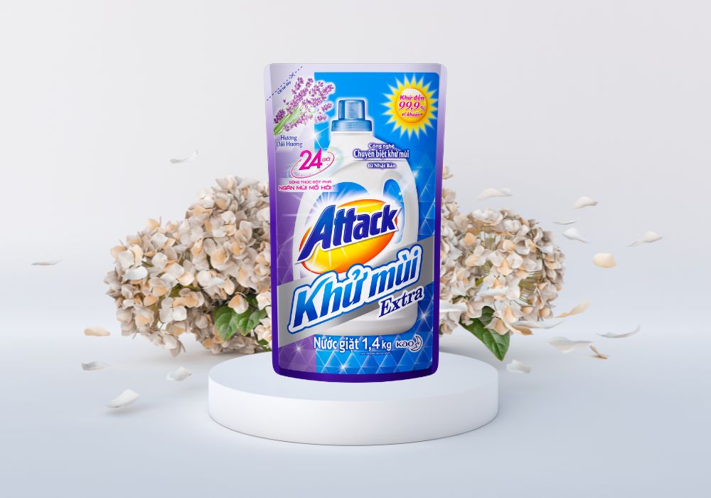 Nước giặt thơm thương hiệu Attack