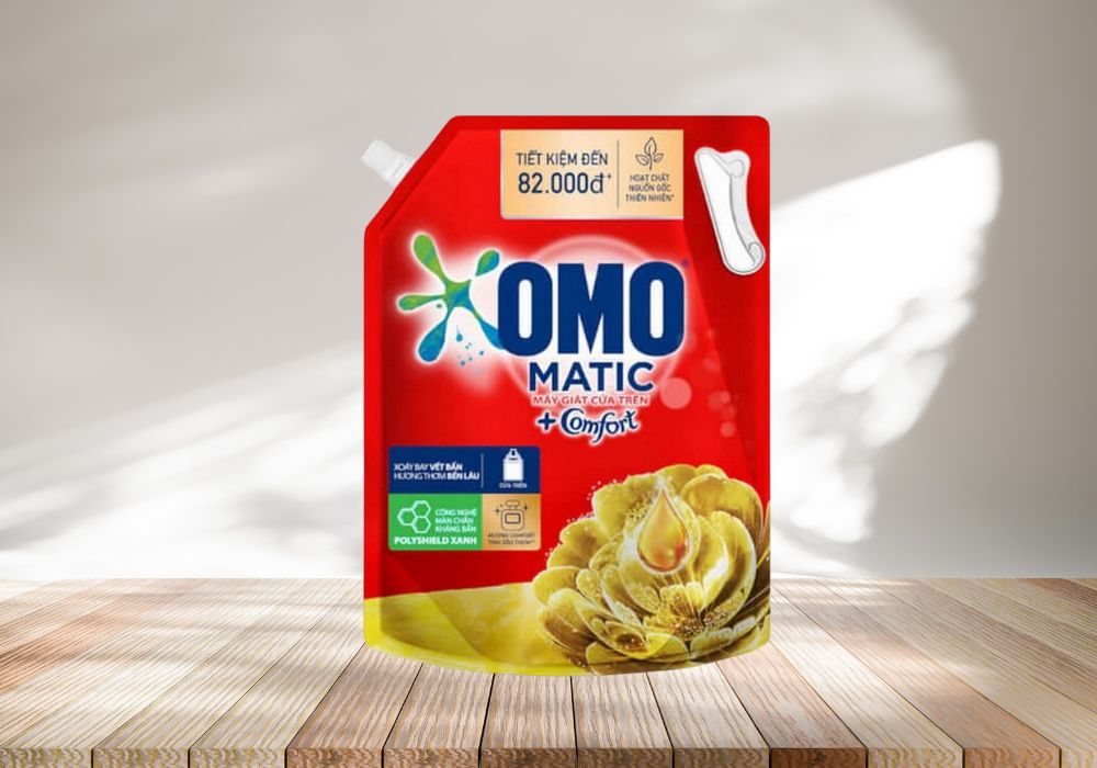 Nước giặt OMO Matic với mùi hương từ tinh dầu thiên nhiên