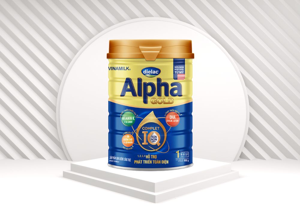 Sữa bột Dielac Alpha Gold hỗ trợ tăng cân