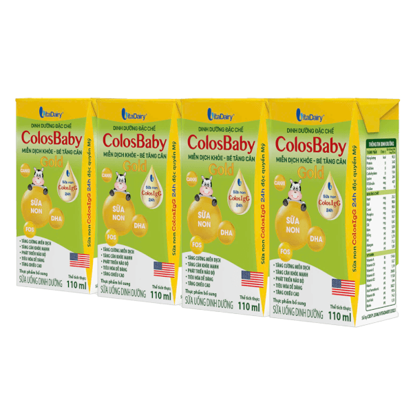 Sữa bột pha sẵn cho trẻ 1 tuổi Colosbaby Gold