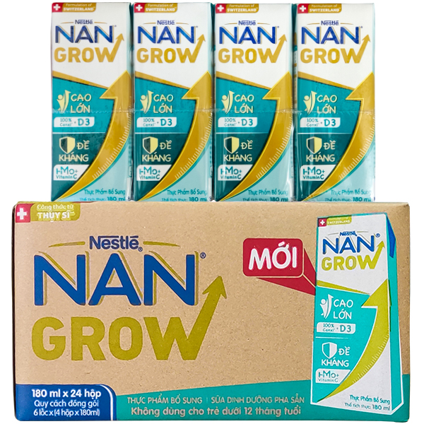 Sữa bột pha sẵn cho trẻ 1 tuổi Nan Grow
