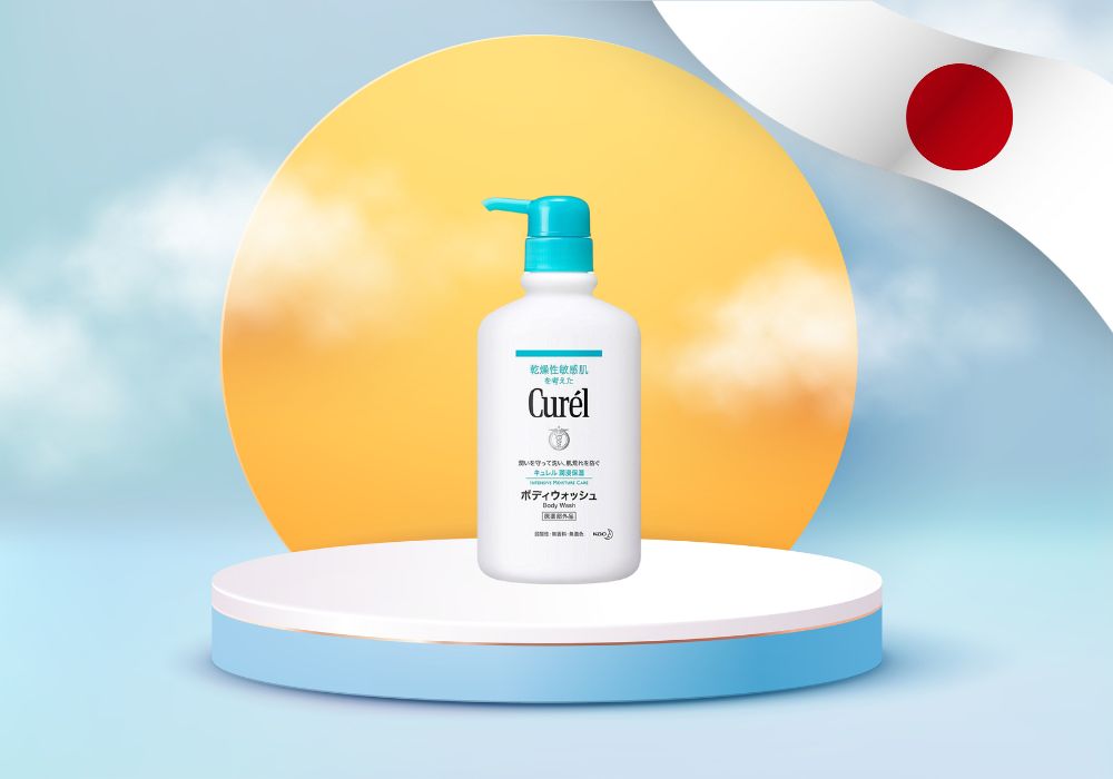 Sữa tắm Curél giúp bảo vệ hàng rào độ ẩm tự nhiên cho da nhạy cảm